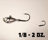Ghoulie Jigs tube jig heads (small - large 2 per pack)